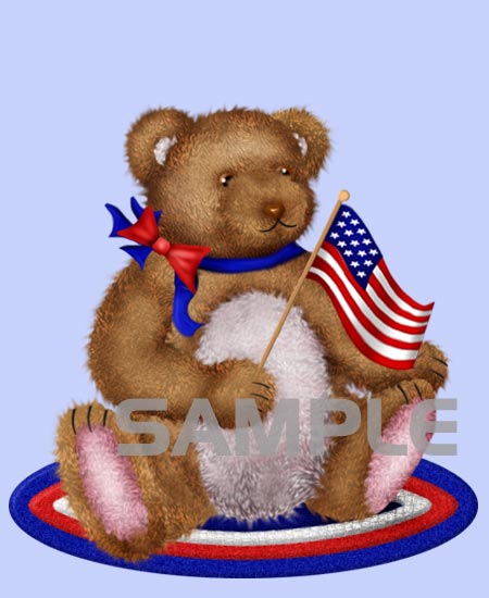 Teddybear for 4th of July
