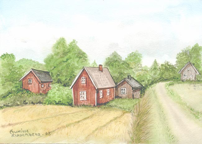 Red houses, Sweden