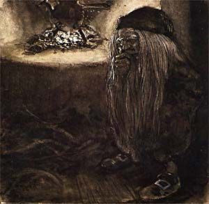 Tomte. Bild av John Bauer �.